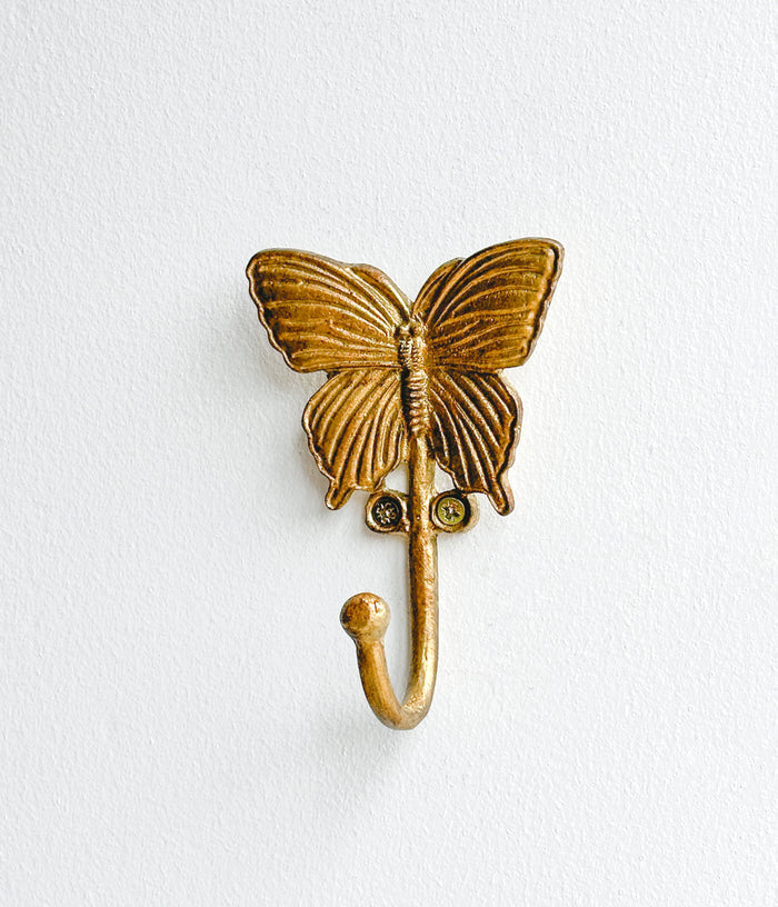 Percha mariposa dorada