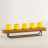 Bandeja porta velas madera