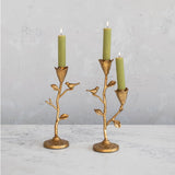 Candelabro pájaro forjado