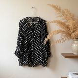 Blusa seda puntos italiana