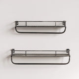 Repisa toallera metálica