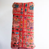 Cubrecama elefantes patchwork sandia