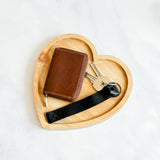 Bandeja corazón madera