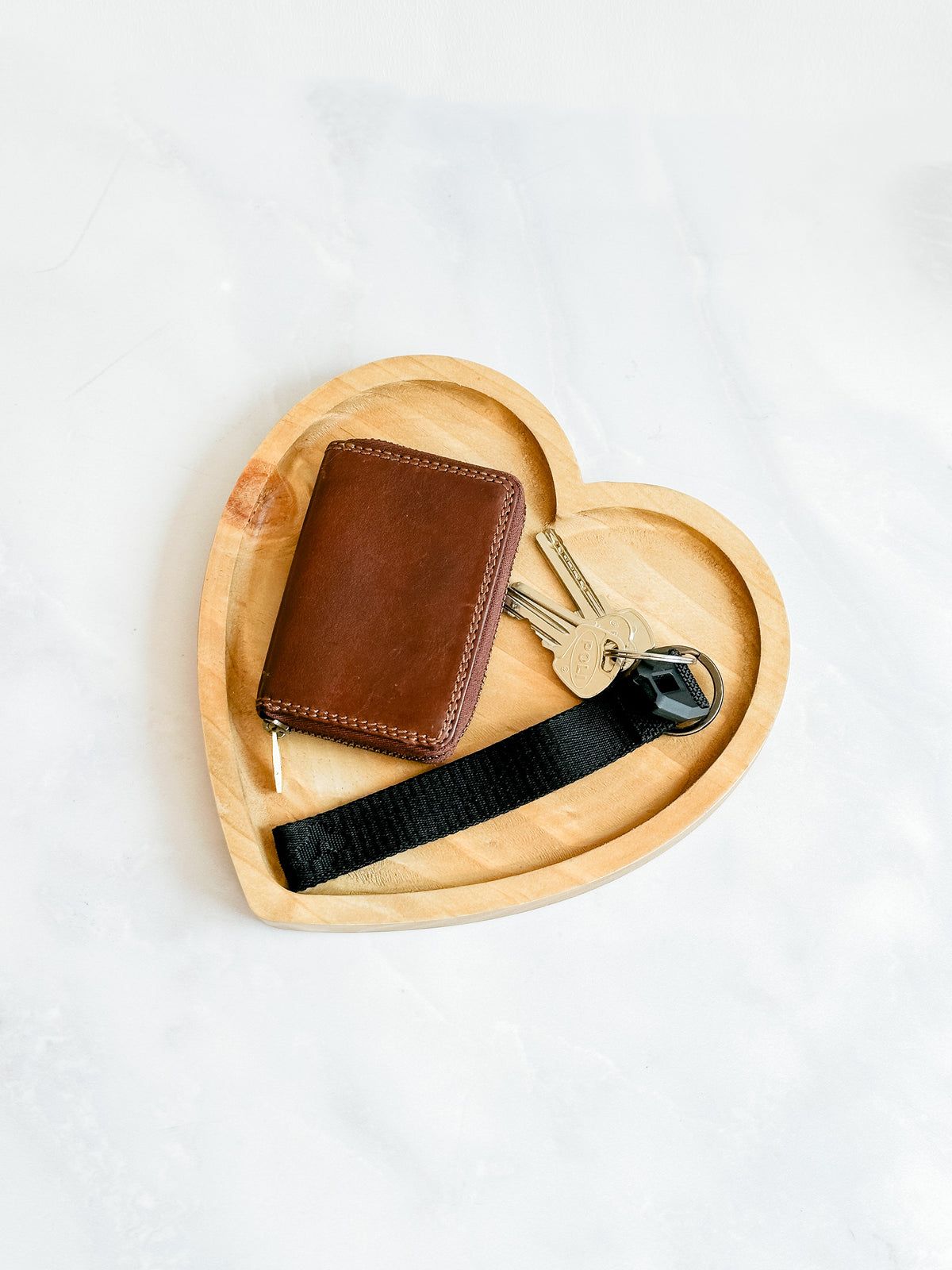 Bandeja corazón madera