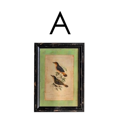Cuadro pajarito madera