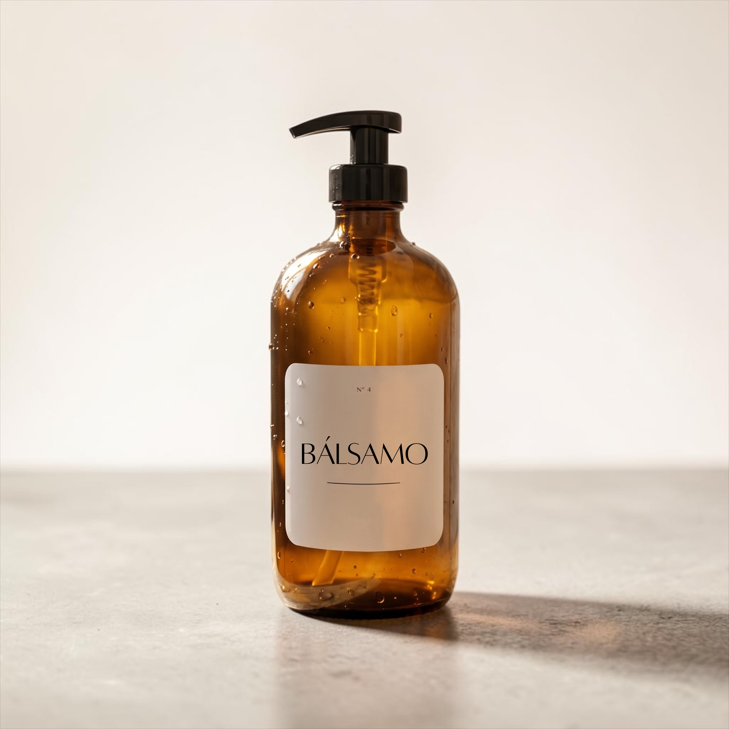Dispensador ámbar vidrio 500 ml