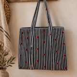 Bolso algodón corazones