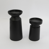 Candelabro negro madera
