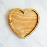 Bandeja corazón madera