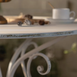 Mesa fierro blanca antique