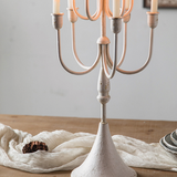 Candelabro metálico blanco XL