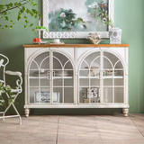 Buffet fierro madera blanco