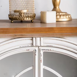 Buffet fierro madera blanco