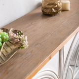 Buffet fierro madera blanco