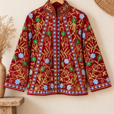 Chaqueta terciopelo burdeo