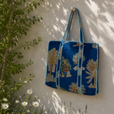 Bolso algodón azul