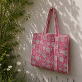 Bolso algodón rosa