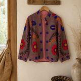 Chaqueta algodón morada