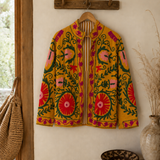 Chaqueta algodón mostaza
