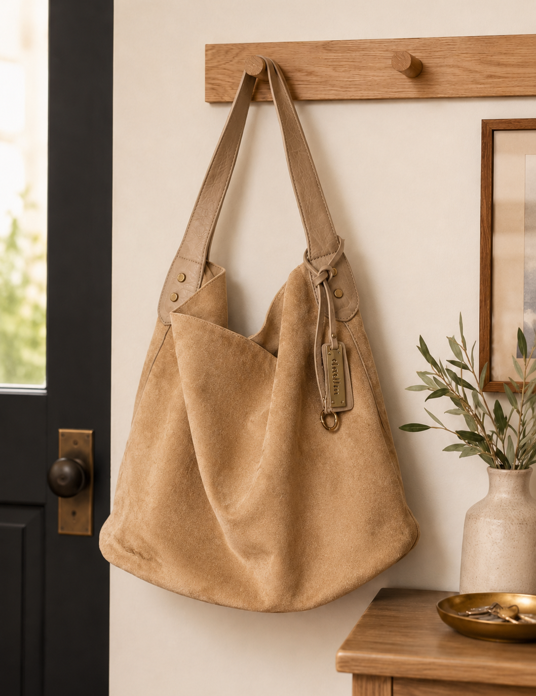 Cartera gamuza eco cuero