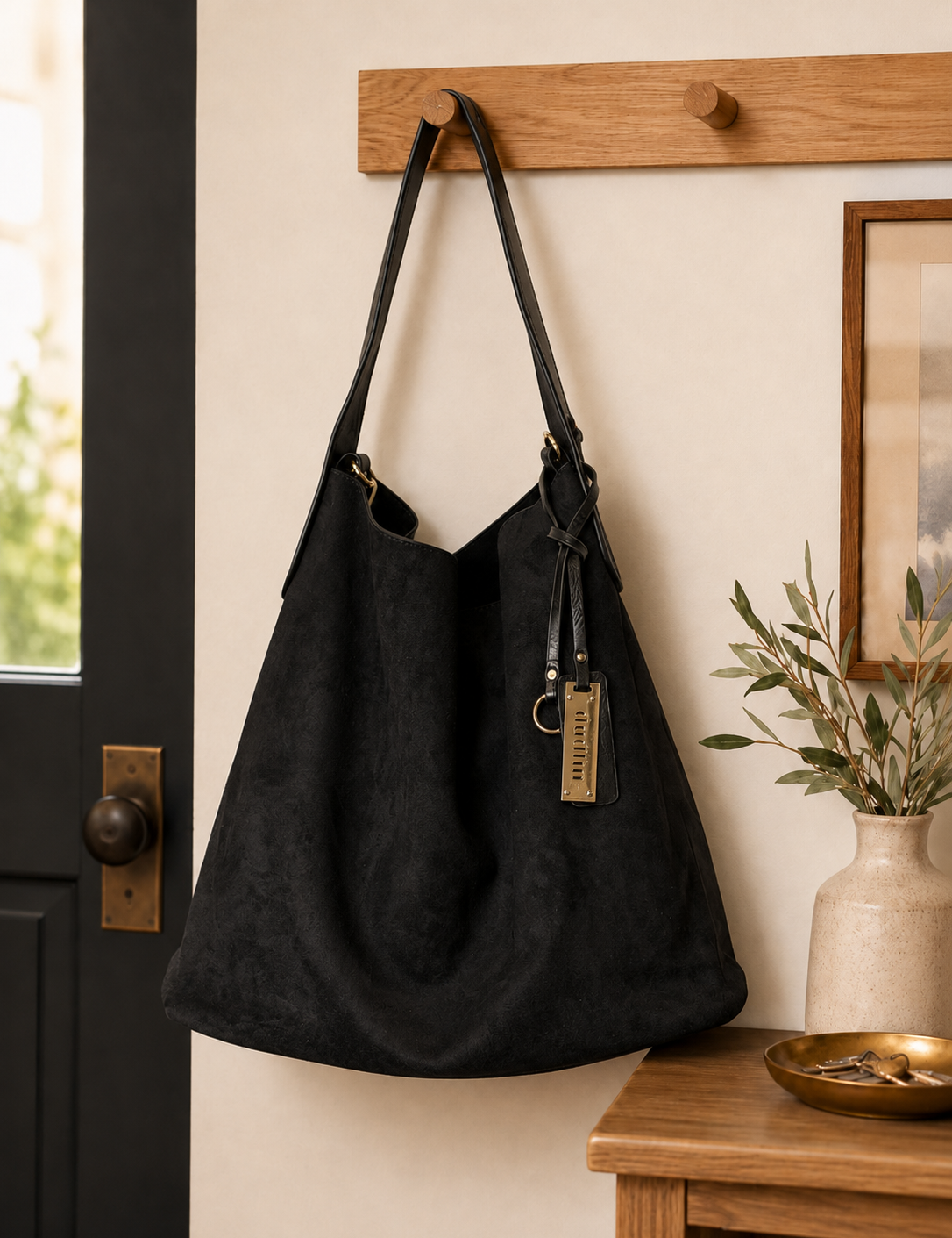 Cartera gamuza eco cuero
