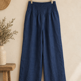 Pantalón pretina lino italiano