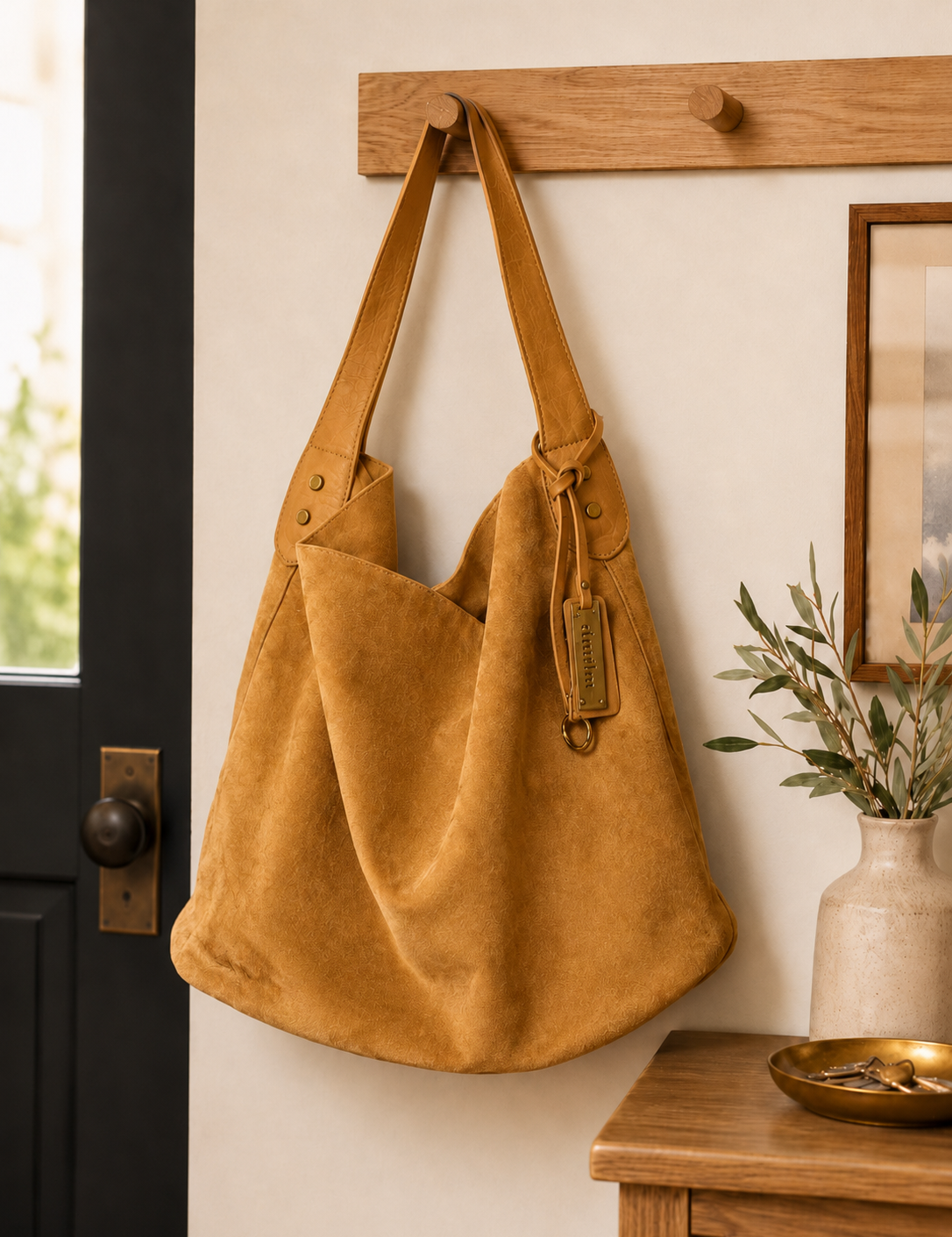 Cartera gamuza eco cuero