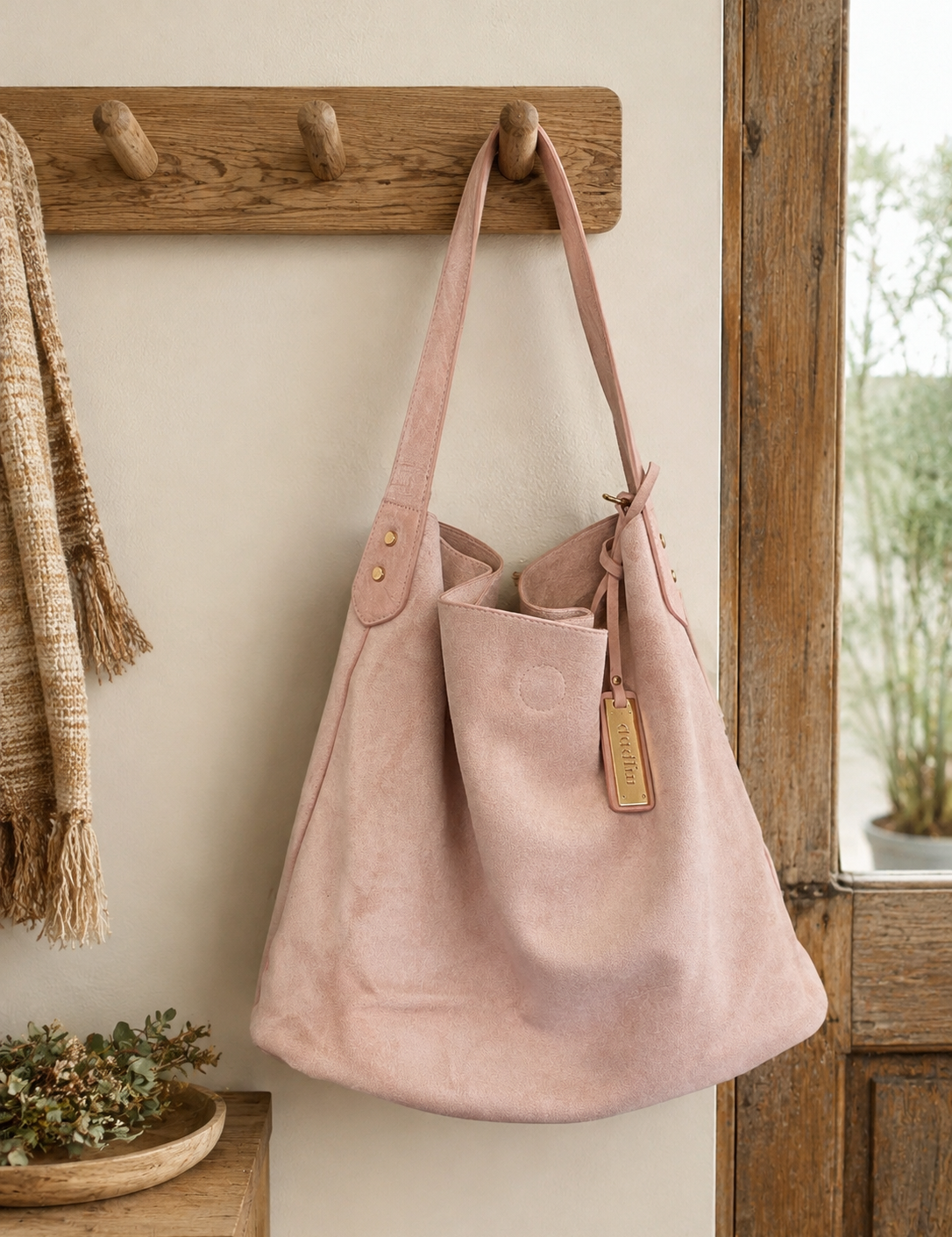 Cartera gamuza eco cuero