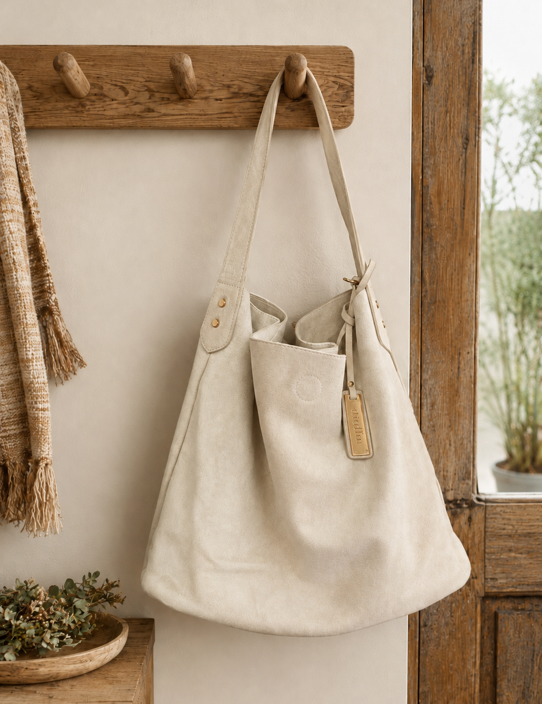 Cartera gamuza eco cuero