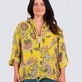 Chaqueta capucha estampada italiana