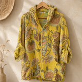 Chaqueta capucha estampada italiana