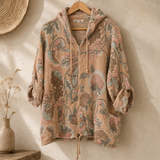 Chaqueta capucha estampada italiana