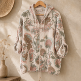 Chaqueta capucha estampada italiana