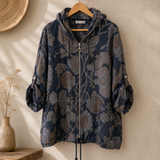 Chaqueta capucha estampada italiana