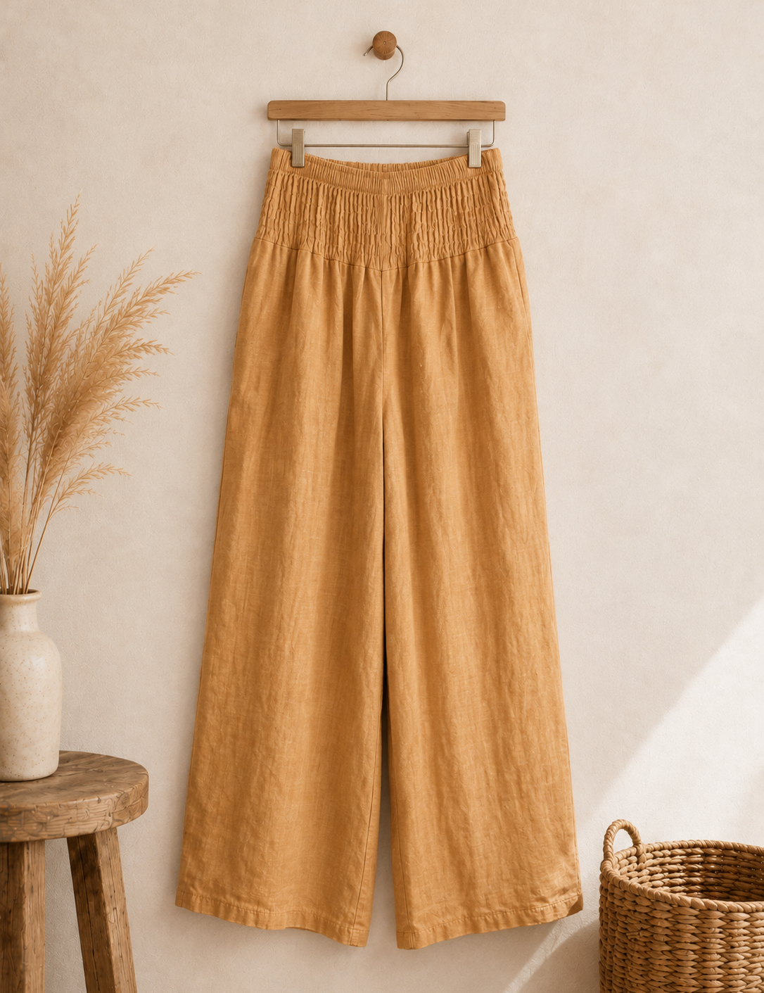 Pantalón pretina lino italiano