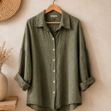 Blusa lino larga italiana