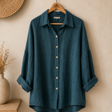 Blusa lino larga italiana