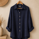 Blusa lino larga italiana