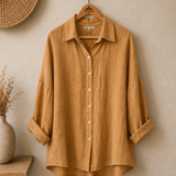Blusa lino larga italiana