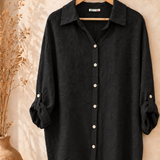 Blusa lino larga italiana