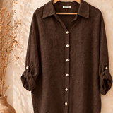 Blusa lino larga italiana