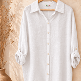 Blusa lino larga italiana