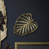 Hoja decorativa fierro dorada