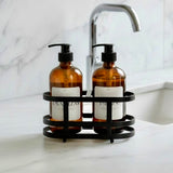 Pack dispensadores ámbar canasto negro