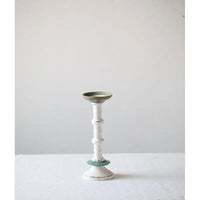 Candelabro fierro y cerámica