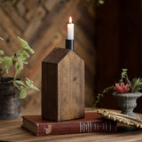 Candelabro casa madera