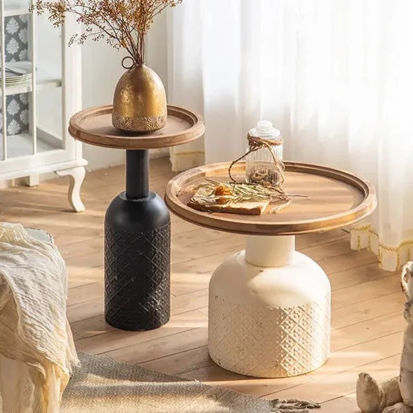 Mesa metálica madera