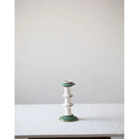 Candelabro fierro y cerámica