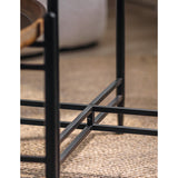 Mesa lateral fierro madera