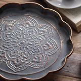 Bandeja metálica mandala